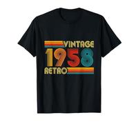 68th Birthday Gift 68 Years Old Men Women Retro Vintage 1958 T-Shirt