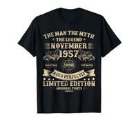 68th Birthday Gifts for Men November 1957 68 Year Old Bday T-Shirt