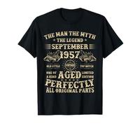 68th Birthday Gifts for Men September 1957 68 Year Old Bday T-Shirt