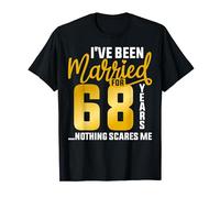 68th wedding anniversary for couple 68 Year Wedding Marriage T-Shirt