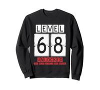 68th Wedding Anniversary Unlocked Level 68 birthday complete Sweatshirt