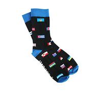 68travel Unisex Socks with 32 Country Flags - Great Gift for Travellers - Breathable (43-46 (UK 9-12.5))