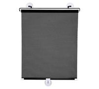 68x110cm Blackout Roller Blind with Suction Cups,No Drill Temporary Window Sunshade, Easy Install Retractable Curtains for Car Home Office Windows