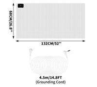 (68X132CM White, UK) Earthing Bed Sheet Anti-static Grounding Sheet Conductive 95% Cotton and 5% Soft Silver Fiber Flat Sheets Sleep Bed Mat