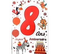69-2008 Happy Birthday Card for Children Boy Girl - Fox Squirrel Birds Butterfly Gift