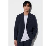 (69 NAVY/S) Uniqlo Japan Impressive Jacket 2 Way Stretch Cotton Like Sleeve Length 2cm Short Dress Length 1cm Short Can Be Set Up
