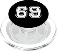 69 Number Sixty-Nine Team Sports Graphic Matching Varsity PopSockets PopGrip for MagSafe