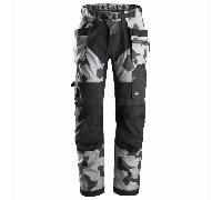 Snickers Workwear FlexiWork 6902 Men's Work Trousers Holster Pockets Regular Fit Black 33"/35"