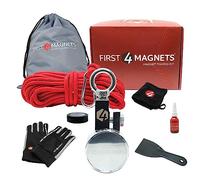 690kg Pull - Orion Magnet Fishing Kit with Super High Power 70mm Neodymium Clamp Magnet | Gloves, Thread Locker, 20M Rope, Cloth, Bag, Tape and Branded Box | Recovery & Treasure Hunting