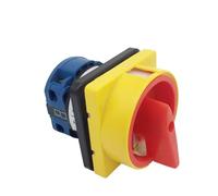 690V 20A Padlock Rotary Cam Switch OFF-ON 2 Position 1 Pole 4 Terminals LW26GS-20/02 1Pcs(Large Panel)