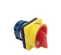 690V 20A Padlock Rotary Cam Switch OFF-ON 2 Position 1 Pole 4 Terminals LW26GS-20/02 1Pcs(Small Panel)