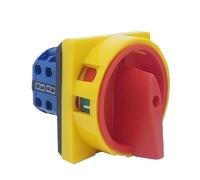 690V 20A Padlock Rotary Cam Switch OFF-ON 2 Position 4 Poles 8 Terminals Main Selector LW26-20/2GS(Grey Panel)