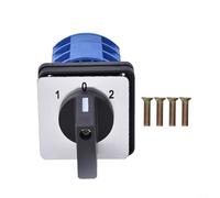 690V 25A Three Phase Rotary Switch 1-0-2 Position Selector for Factory Equipment Power Routing and Electrical Distribution Panels