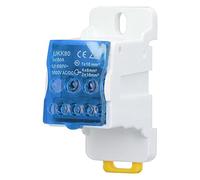 690V 80A DIN Rail Terminal Block Distribution Box Brass Conductor Junction Box for House Appliances (Blue)