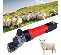690W 6-Speed Electric Sheep Shears, Livestock Grooming Clippers for Alpacas Llamas & Thick Coat Animals red