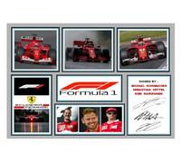 (693) Michael Schumacher Sebastian Vettel Kimi Raikkonen Formula 1 Legends Signed A4 Photograph (21 X 297 CM) Art Work Wall Art Display (REPRINT) #####