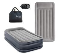 Intex Dura-beam Basic Deluxe Twin Individual Air Bed Silver 99 x 191 x 42 cm