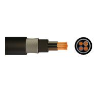 6944B 4 Core Steel Wire Armoured SWA LSZH 10.0mm Black Cable - Cut to Length sold per 1 metre