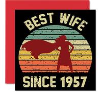 69th Anniversary Card for Wife from Husband, Best Wife Since 1957