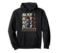 69th Birthday Dog Lover May 1996 Vintage 69 Years Old Men Pullover Hoodie