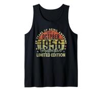 69th Birthday Gifts Vintage October 1956 69 Years Old Men Tank Top
