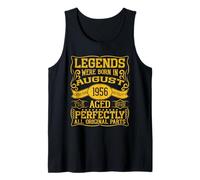 69th Birthday Legends Were Born In August 1956 Tank Top