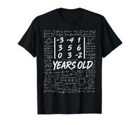 69th Birthday Matrix Determinant Math Nerd Funny Value Graphic T-Shirt, Men, Black, M