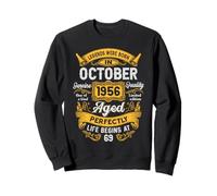 69th Birthday The Real Legends October 1956 69 Years Old Men Sweatshirt