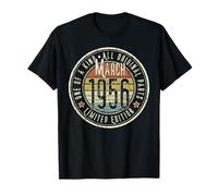 69th Birthday Vintage March 1956 Retro Limited Edition T-Shirt