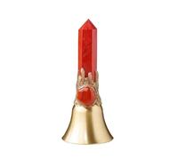 6A Crystal Pointed Magic Wishing Bell, with Gemstone for and Spiritual Practices(Red Jasper) Gemstone Stone