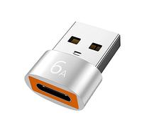 6A Type-C to USB3.0 OTG Adapter Charging Data Transfer USB C Female to USB Male Connector for Smart Phone Laptop OTG Connector Portable Aluminum Alloy Metal Rust Proof Anti