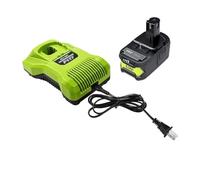 6Ah Compatible for RYOBI P108 18V One+ Plus Battery 18 Volt Lithium-Ion Power Tools P104 P107 RB18L50 RB18L20 P108(1 Battery 1 Charger)