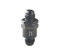 6AN 8AN 10AN 12AN Non Return One Way Check Valve Adapter Fitting Fuel EFI Black(AN10)