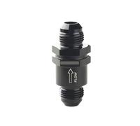 6AN 8AN 10AN 12AN Non Return One Way Check Valve Adapter Fitting Fuel EFI Black(AN8)