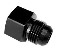 6AN Male Flare to 3/8 NPT Female Fuel Hose Line Fittings Aluminum AN6 to 3/8 Oil Tank Adapter Black