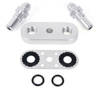 6AN Transmission Line Adapter Plate for 6L80E 8L90E with Aerospace Aluminum Construction and Customizable Fittings Transmission Line Adapter Plate