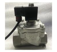 6bar 0.6MPa 2 Way Acid and Alkali Solenoid Valve 1 inch DC24V Orifice 40mm SS304 DN40 Normally Close(NPT-48V)