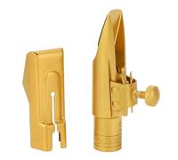 6C Brass Metal Alto Sax Mouthpiece, E Flat Saxophone Mouthpiece with Cap Ligature