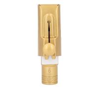 6C Brass Metal Soprano Sax Mouthpiece, B Flat Saxophone Mouthpiece with Cap Ligature