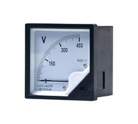6C2 Analog DC Panel Voltmeter 80x80mm Dial Display 0-20V Range Pointer Gauge for Switchgear Cabinet Embedded Installation(DC15V)