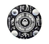 6cm Ancient-Egyptian-Art Laminated Pinback Buttons Pack Of 5, Round Badges With Glossy Finish And Secure Pinback