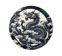 6cm Dragons-Power-Asian-Cluture Laminated Pinback Buttons Pack Of 5, Round Badges With Glossy Finish And Secure Pinback