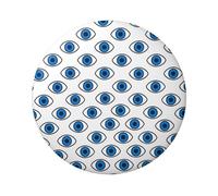 6cm Evil Eye Teardrops Laminated Pinback Buttons Pack Of 5, Round Badges With Glossy Finish And Secure Pinback
