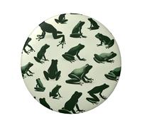 6cm Funny-Camo-Frog Laminated Pinback Buttons Pack Of 5, Round Badges With Glossy Finish And Secure Pinback