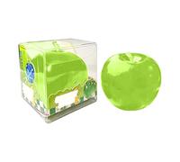 6cm Green Apple Squishy Stress Ball, Squeeze Fidget Toy, Slow Rebound Sensory Toy, Glitter Jelly Texture sensory toys stress balls fidget toys for Stress Calming(Green)