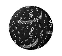 6cm Piano Music Notes Laminated Pinback Buttons Pack Of 5, Round Badges With Glossy Finish And Secure Pinback