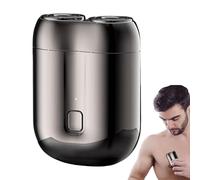 6cm Portable Face Trimmer, Mini Electric Shaver - Waterproof Razor, USB Rechargeable Grooming Tool Compact Design, Dry Wet Head Shaver Travel Shower Airplane Home Use Gift Dad Husband Holiday Go