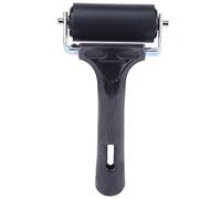 6cm Rubber Brayer Roller, Heavy Duty Ink Roller for Lino Block Printing Stamping, Soft Rubber Glue Applicator, Nonslip Handle Art Craft Tool for DIY Woodworking