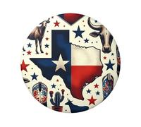 6cm Texas-The-Long-Star-Flag Laminated Pinback Buttons Pack Of 5, Round Badges With Glossy Finish And Secure Pinback