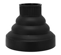 6Colors Foldable Hairdryer Diffuser, Universal Collapsible Folding Hair Blower Diffuser Cover, Fast Drying Blow Dryer Diffuser Attachment, Styling Hairdressing Tool for Curly and Wavy Hair(Black)